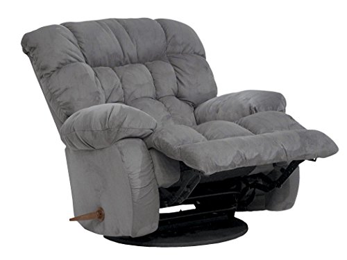 Catnapper Teddy Bear Inch-A-Way Oversized Chaise Recliner Chair - Graphite