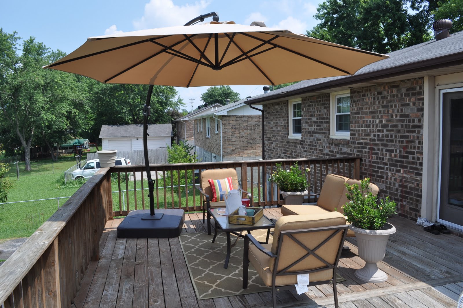 Outdoor deck umbrella  56