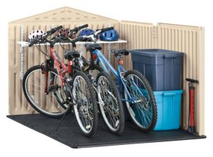 Plastic bike shed  49