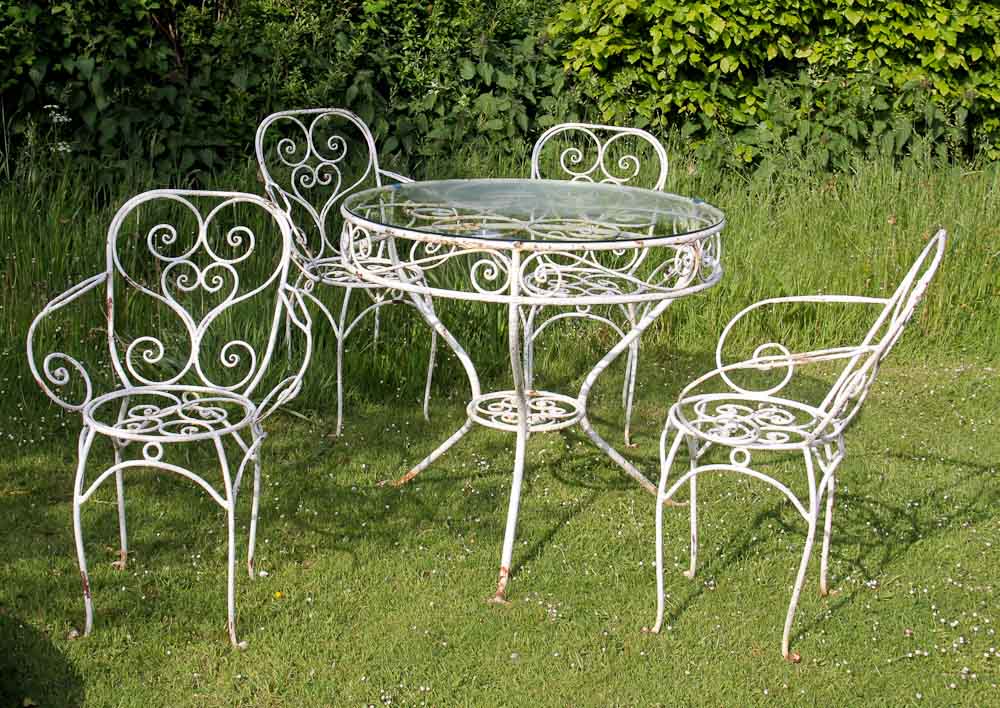 wrought garden iron furniture  89