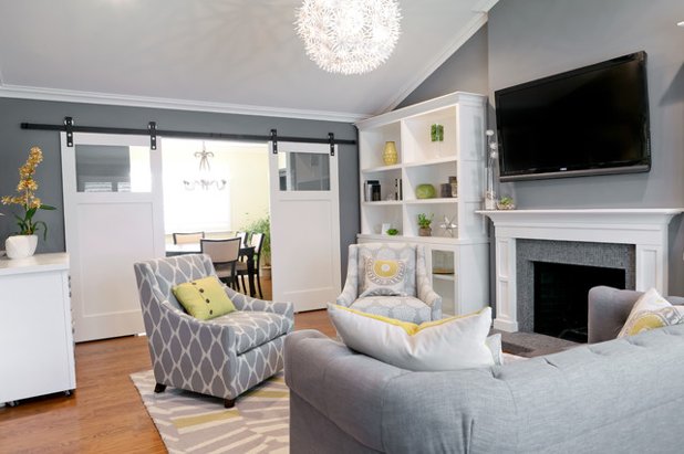 Contemporary Living Room by Found Design